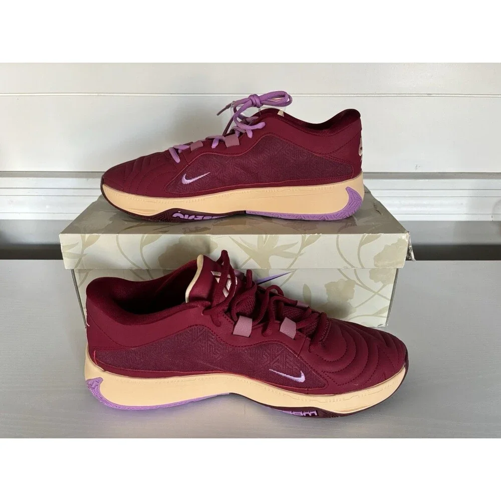 Nike Zoom Freak 5 Red Maroon DX4985-600 Men's Size 12 New Giannis Signature